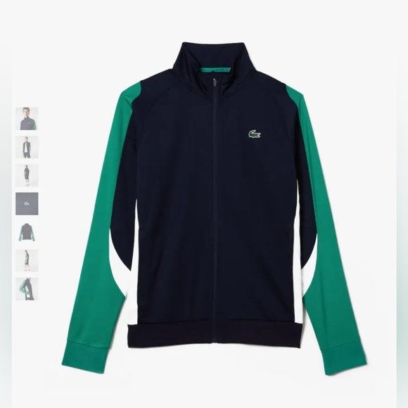 Men's Lacoste Sport Zip Sweatshirt size 4 NEW - Picture 1 of 7